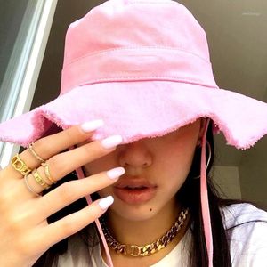 Woman Wide Brim Hats Summer Le Bob Artichaut Bucket Hat Sunshade for outdoor travel hats