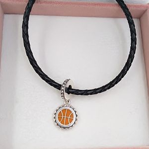 Trendiga smycken gör kit nb basketball charms pandora 925 sterling silver anklet armband för tonåringar kvinnor män par kedja pärlor halsband pendant eng792018_18