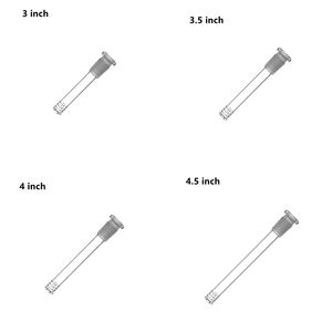 14mm Kadın 18mm Erkek Nargile Cam Downstem Eklem Adaptörü 4 inç 3 inç Difüzör Down Stem Su Bong Dab Rigs