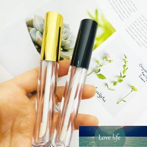 Butelki do przechowywania Słoiki 5/10/30 / 50 sztuk Złoto / Czarny Pusty Lip Gloses Tubes Glaze Container Lipstick Eyeliner Brwi Beauty Makeup Refillable Cena fabryczna Ekspert Projekt