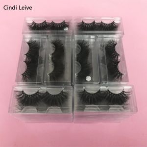 Thick Fake Eyelashes Mink Lashes Pack Supplier 25MM Long In Bulk 5D Fluffy False Vendors Wholesale