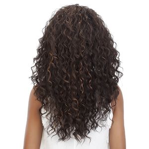 Fashionable Water Wave Synthetic Wig - Long Curly Corn Perm Style, African Small Curls, European & American Women's Hairpiece WH0534