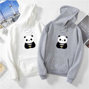 Casual Kawaii Panda Kpop Hoodies Sweatshirt Women Clothes Animal Graphic Print Harajuku Long Sleeve Winter Coat Sudadera Mujer Y0820