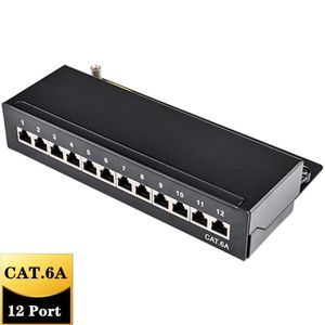 Network Adapter CAT A RJ45 Distribution Frame port Patch Panel Full Shielded Desktop Available Wall Mounting Keystone Jack Computer Cabl