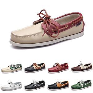 Wholesale tens for sale - Group buy men casual shoes loafers triple black white green Beige Mahogany taupe mens trainer sneakers Jogging walking ten