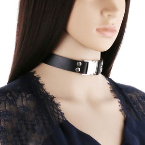 Punk gotiska läder choker halsband kvinnor 2021 Neckkedja Streetwear magnetiska lås halsband för flicka goth party smycken