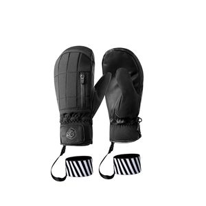 디자인 맞춤형 스키 장갑 Fleece 라이닝 야외 스노우 스키를위한 5 개의 손가락 디자인 스노우 보드 220106