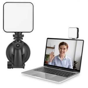 Dimmerabile 2500K-6500K Lampada ad aspirazione forte Videoconferenza LED Luce di riempimento Illuminazione per studio fotografico dal vivo con cavo di tipo C