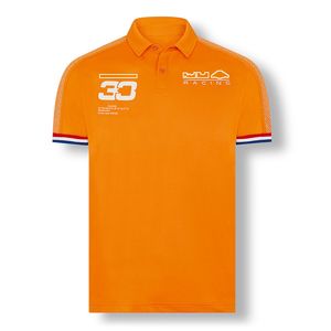 2021 F1 Formel One Car Logo kortärmad team färgblockerande t-shirt fans team racing kläder bil mäns polo skjorta sommaren p204t