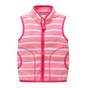 spring autumn child kid clothes cute baby boys girls polar fleece jackets vests soft 211203