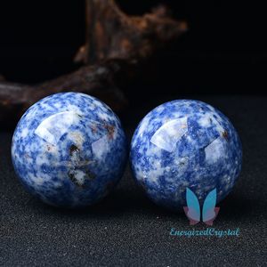 Blue Sodalite Sephere Natural Cristal Cura Esfera Meditação Decoração
