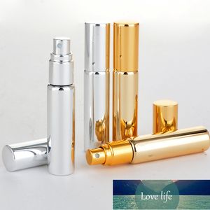 Wholesale10ML Portable UV Glass Refillable Perfume Bottle With Aluminum Atomizer Empty Parfum Case For Traveler