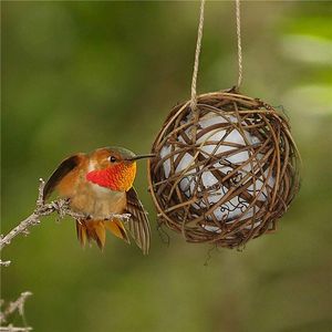 Altre forniture per uccelli Pappagallo Sepak Takraw Giocattolo Appeso Nido Palla da masticare In piedi Arrampicata Giocando Giocattoli Masticare Morso Gabbia per animali domestici