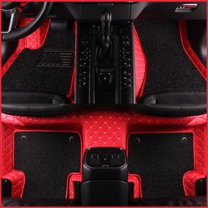 Custom Luxury Fit Car Floor Mats för Ford Edge Escape Kuga Fusion Mondeo Ecosport Explorer Focus 3 MK2 Fiesta F-150 C-Max Carpet Line