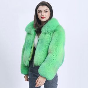 Damesbont Faux Missjanefur Echte Jas Vrouwen Custom Size Mode Luxe Mix Kleur Dikke Warme Natuurlijke Jas Winter