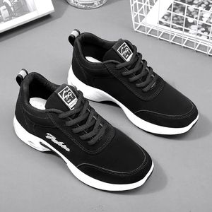 Women's Shoes fall 2021 matte leather upper soft sole running shoe Korean casual cushion sports shoes women PN124