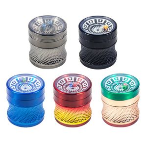 Spice Herb Grinder per fumatori con dadi Nice 4 strati di spessore diametro 63mm 5 colori in lega di zinco frantoio per tabacco regalo per smerigliatrici per erbe