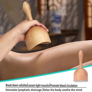Massager de corpo inteiro Madeira em madeira Therapy Massage Cup esculpido anti-celulite ferramentas linfáticas drenagem para maderoterapia kit