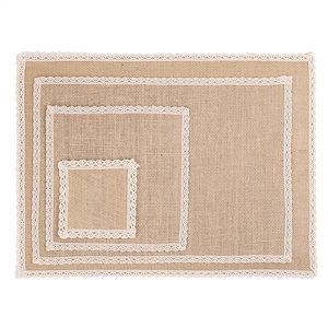 Creative Jute Coaster for Bowl Mats Placemats Cloth Art Photo Decorationg Coffee Cup Mats Family Wedding Party Household CCF7014
