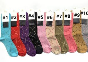 Skarpetki Luxury Mens Designer Women Cotton Sock Classic Gu Letter Wygodne wysokiej jakości mody Flash Ruch StockingKJ84