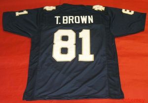 Özel Tim Brown Jersey dikişli herhangi bir isim numarası ekleyin