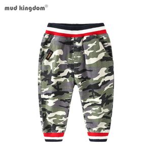 Mudkingdom Boys Cargo Pants Camouflage Jogger Causal Elastiska Midja Byxor 210615