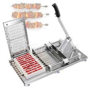 Manual Satay Skewer Machine Kitchen Bbq Stainless Steel Mutton Kebab Tools