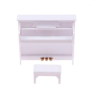 Garden Decorations OB11 Mini Furniture Model Upright Piano And Bench Stool Decoration Scene Shooting Props Ornaments