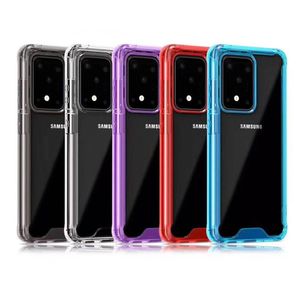 Przezroczysty Kryształ Odporny na wstrząsy Akrylowe Hard Telefon Case Samsung Galaxy S30 S21 Ultra Uwaga 20 plus A02 M02 M02 A51 A71 A90 A21S M31S M51 A11 A32 4G A52 A72 Wyczyść tylną pokrywę