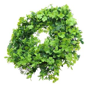 Decorative Flowers Wreaths pc Classic Wreath Decor Delicate Door Hanging Adorn St Patrick s Day Supply