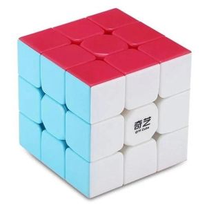 Qiyi guerriero w magic cube 3 x 3 x 3 velocità magica cubo puzzle dito giocattolo di finger intelligenza sviluppo cubo per bambini studente