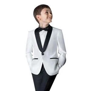 Herenpakken Blazers Fashion Style Boys for Weddings Children Suit Black White Kid Wedding Prom Jacket Pants