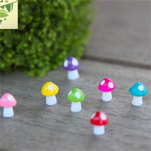 Resin Mushroom Garden Decorations Simulation Ornaments Micro Landscape Succulent Bonsai Potted Plants Decoration Colourful Mini 0 14yc Q2