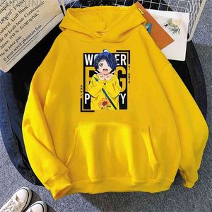 Wonder Priorytet jaja Anime Bluzy Kobiety Koreańskie Topy Oversized Bluza estetyczna Kawaii Odzież Długie Rękaw Słodkie Streetwear AI 210805