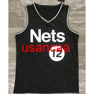 All Bordado 12# Harris 2021 Temporada Black Basketball Jersey Personaliza Mulheres Masculinas Adicionar qualquer Nome Nome XS-5xl 6xl Vest