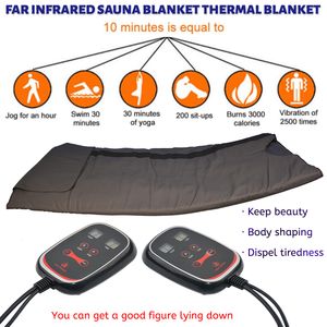 Wholesale heating machine resale online - Body Slimming Heating Blankets Infrared Sauna Blanket Lymphatic Drainage Cellulites Reducing Massage Machine