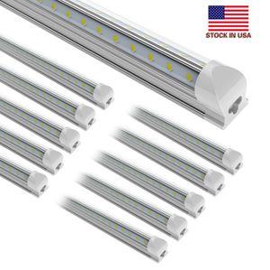 25 adet 8ft 150 W, Soğutucu Işıkları LED T8 Tüp Aydınlatma 1ft 2ft 3ft 4ft 5ft 6ft 8Feet Entegre LED Işık Tüpleri AC 110-240 V UL DLC