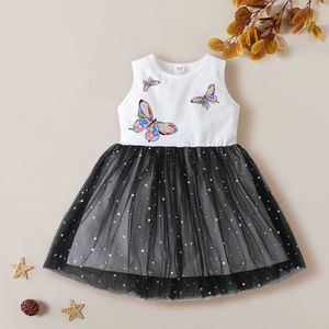 Meninas bebê vestido criança crianças meninas verão sem mangas borboleta bebê princesa festa de aniversário vestidos infantil crianças roupas q0716