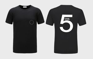 T-shirt formal de desenhista de luxo camiseta casual tops curto manga 100% Qualidade de algodão por atacado tamanho preto e branco M-6XL # 02