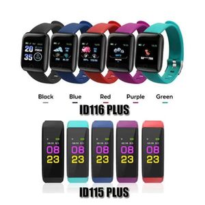 ID115HR Waterproof Watchband Wristband For Android Cellphones ID115 ID116 PLUS Smart Bracelet Watch Heart Rate Fitness Tracker