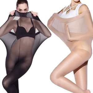 Plus size super elástico meias meias femininas compressão meia-calça controle de peso corpo shaper incrível roupa interior