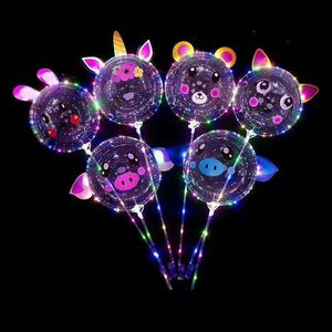 Led BoBo Balloons Novelty Lighting Transparent Bubble Balloon with and STRING LIGHTS Light up plus BONUS PUMP Birthday, Wedding CRESTECH