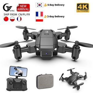 KY905 Mini Drone 4K Profesional HD Camera Wifi FPV Foldable Dron Quadcopter One-Key Return 360 Rolling RC Helicopter Kid's Toys 210907