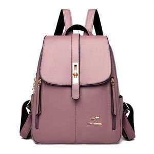Benutzerdefinierte Damen elegante Luxustaschen für Damentaschen 2021 neuer, großvolumiger Damen-Rucksack mit einfacher Quaste und einfarbiger Schultertasche