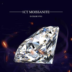 Szjinao real 10ct 65mm d färg moissanite smycken runda form lösa ädelstenar stenar för diamantring med certifikat