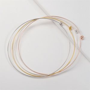 5 SZTUK Copper Wire Hoop Collar Hoop Do Biżuterii Dokonywanie Metalu mm Choker Collar DIY Pamięć Naszyjniki Wyniki Bezel Dostawy V2