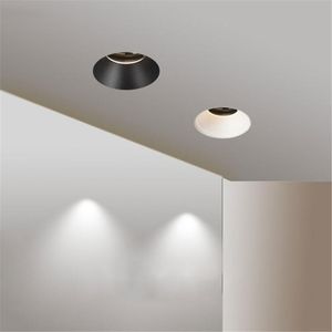 Faretti Faretto da incasso a LED a soffitto 5W 7W 12W Lampada Nero Bianco Orientabile da incasso per la casa Galleria fotografica