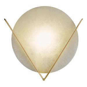 Wall Lamp Light Luxury All Copper Marble Living Room Background Chinese Style Creative Corridor Bedroom Bedside