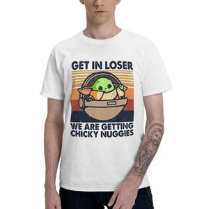 T-shirts Få i Loser Vi får chicky nuggies t-shirts Pure Cotton Round Neck Men T-shirt Kort långärmad Oversized Unisex Tee