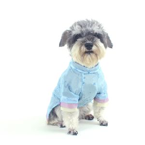 Macaron Color T Shirt Abbigliamento per cani Maglia Abbigliamento per cani Moda Estate T-shirt casual per Schnauzer Teddy